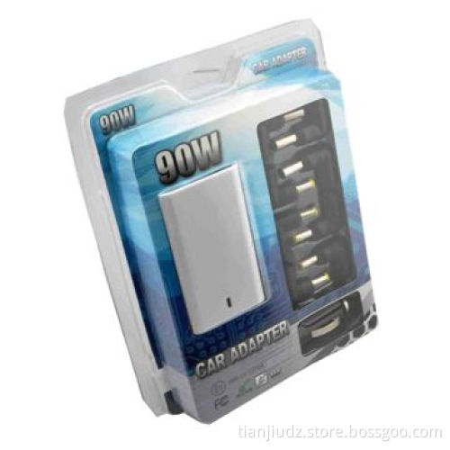 90W Universal Laptop Car Charger with USB 5V/2A, 12-16V DC Voltage, Sized 84 x 46 x 16.5mm